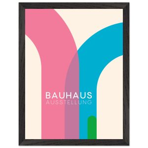 Artfulprints Poster met Lijst Bauhaus – Ausstellung – 30×40 cm – Meerk