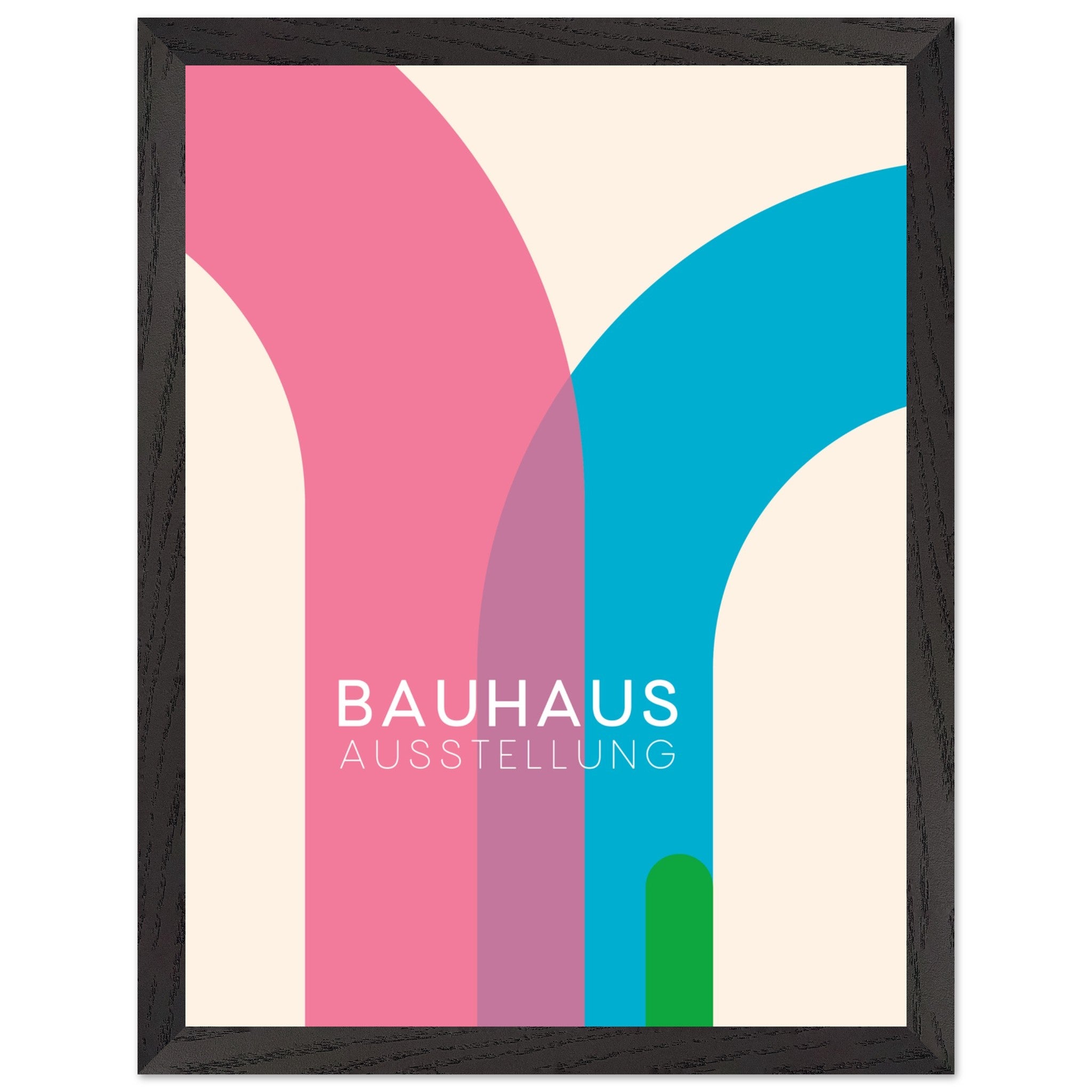 Artfulprints Poster met Lijst Bauhaus - Ausstellung - 30x40 cm - Meerk