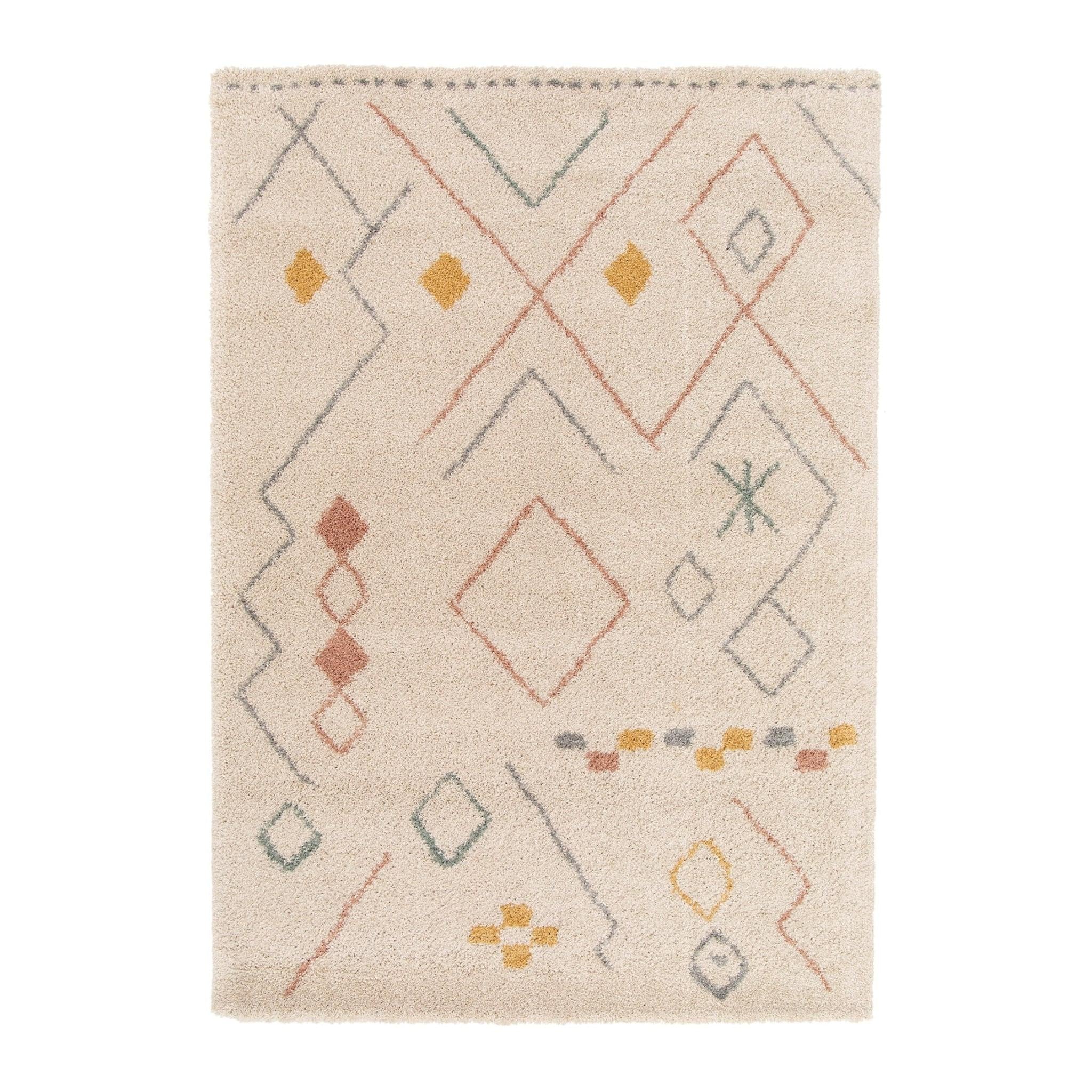 AFK Living vloerkleed Agadir - voor kinderen - beige - 80 x 150 cm