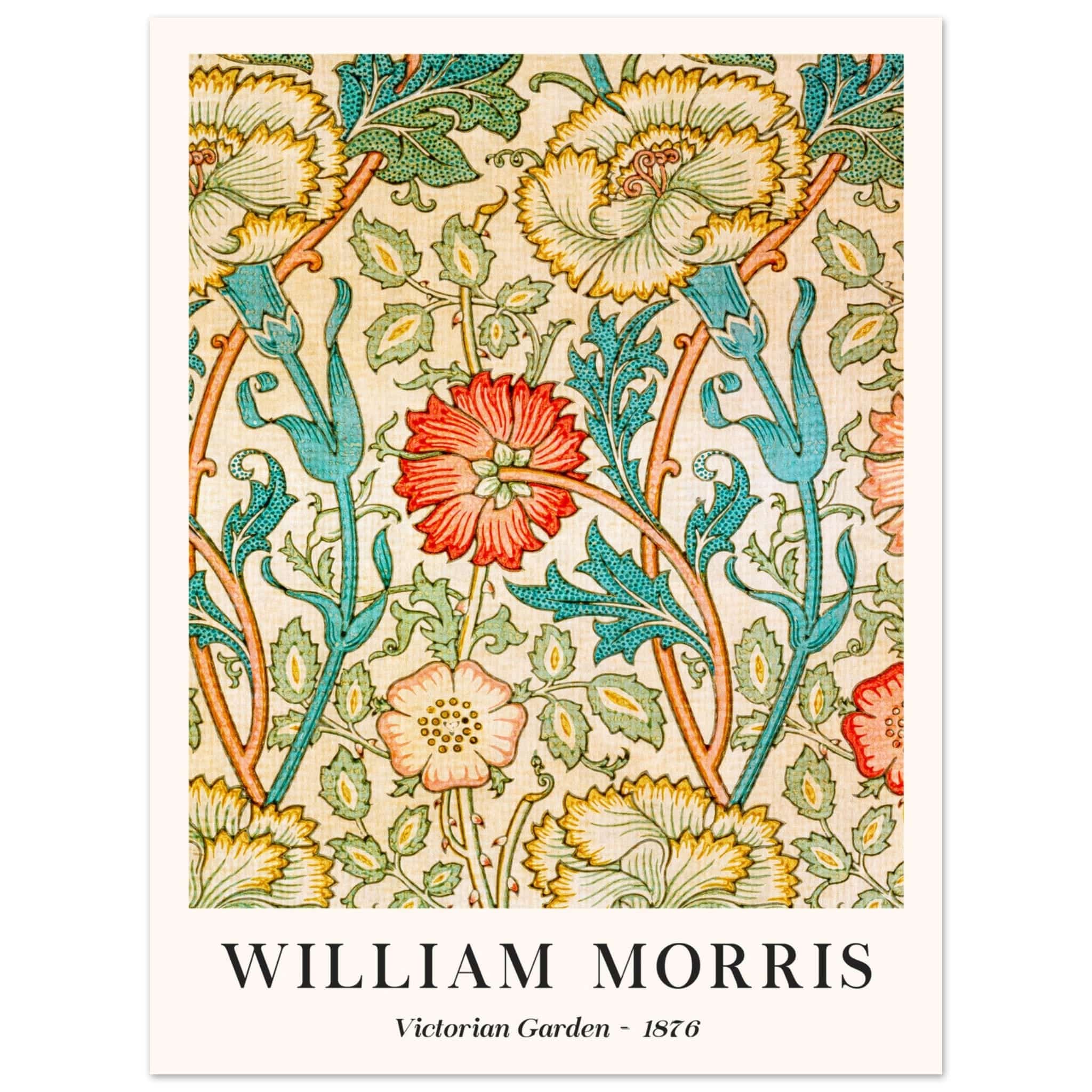 Artfulprints Poster William Morris - Victorian garden 1876 - 30x40 cm
