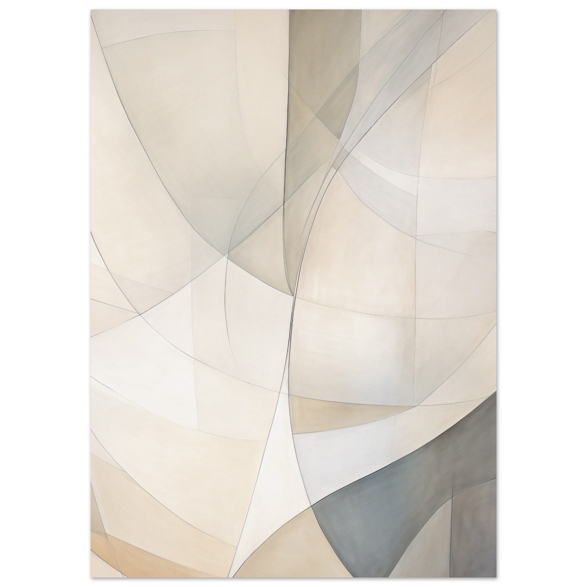 Artfulprints Abstract - Fine lines 5 poster 50x70 cm