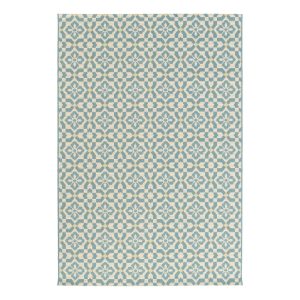 AFK Living vloerkleed Azulejos – voor binnen en buiten – blauw – 120 x