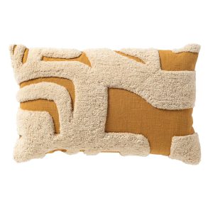 MILLY – kussenhoes 30×50 cm – organisch patroon – Chai Tea – geel MILLY – kussenhoes 30×50 cm – organisch patroon – Chai Tea – geel