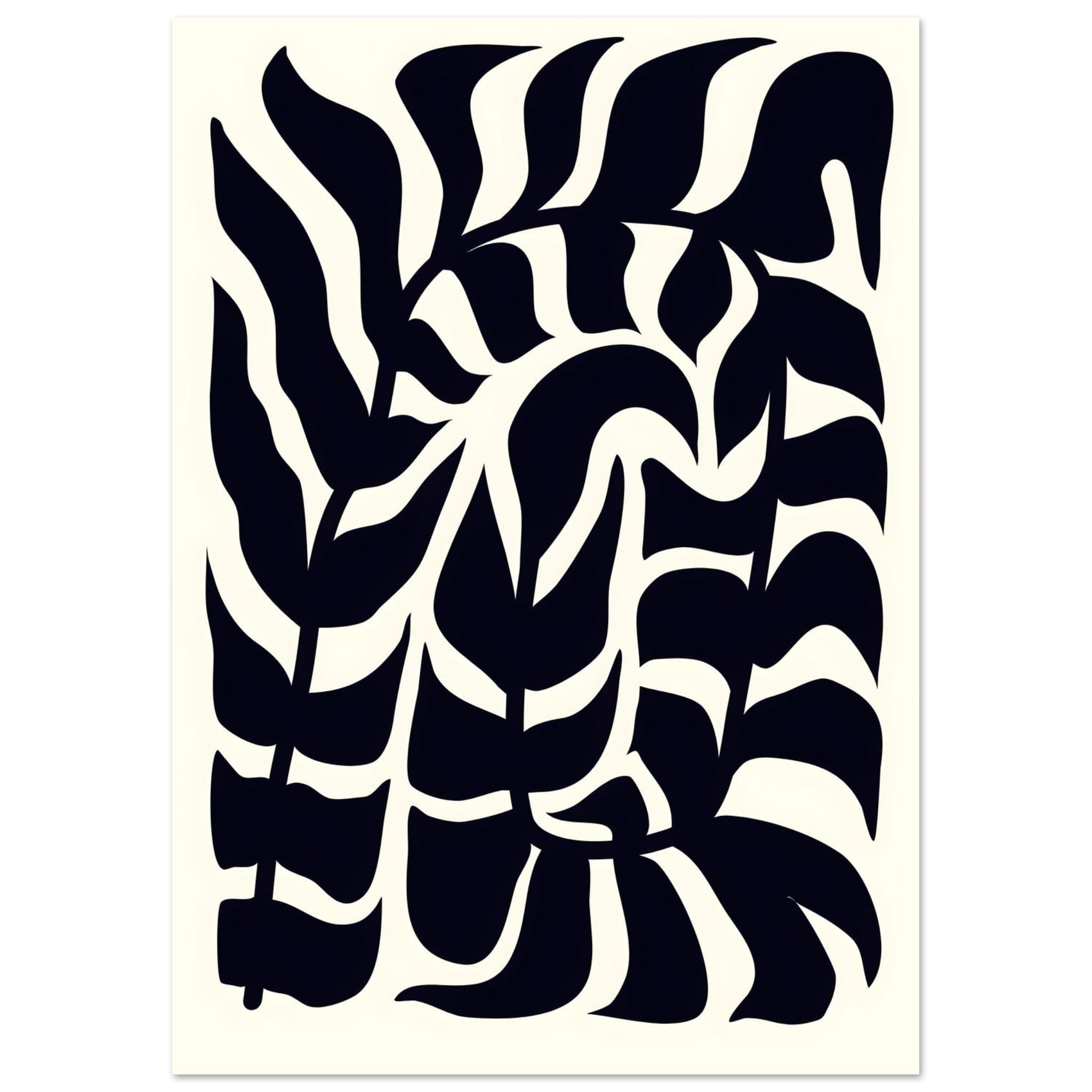 Artfulprints Poster Matisse – Seafoam abstraction - A4 21x29.7 cm - Zw