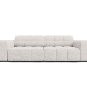 Cosmopolitan Design Bank Chicago 3-zits, chenille lichtgrijs – 102×212 Cosmopolitan Design Bank Chicago 3-zits, chenille lichtgrijs – 102×212