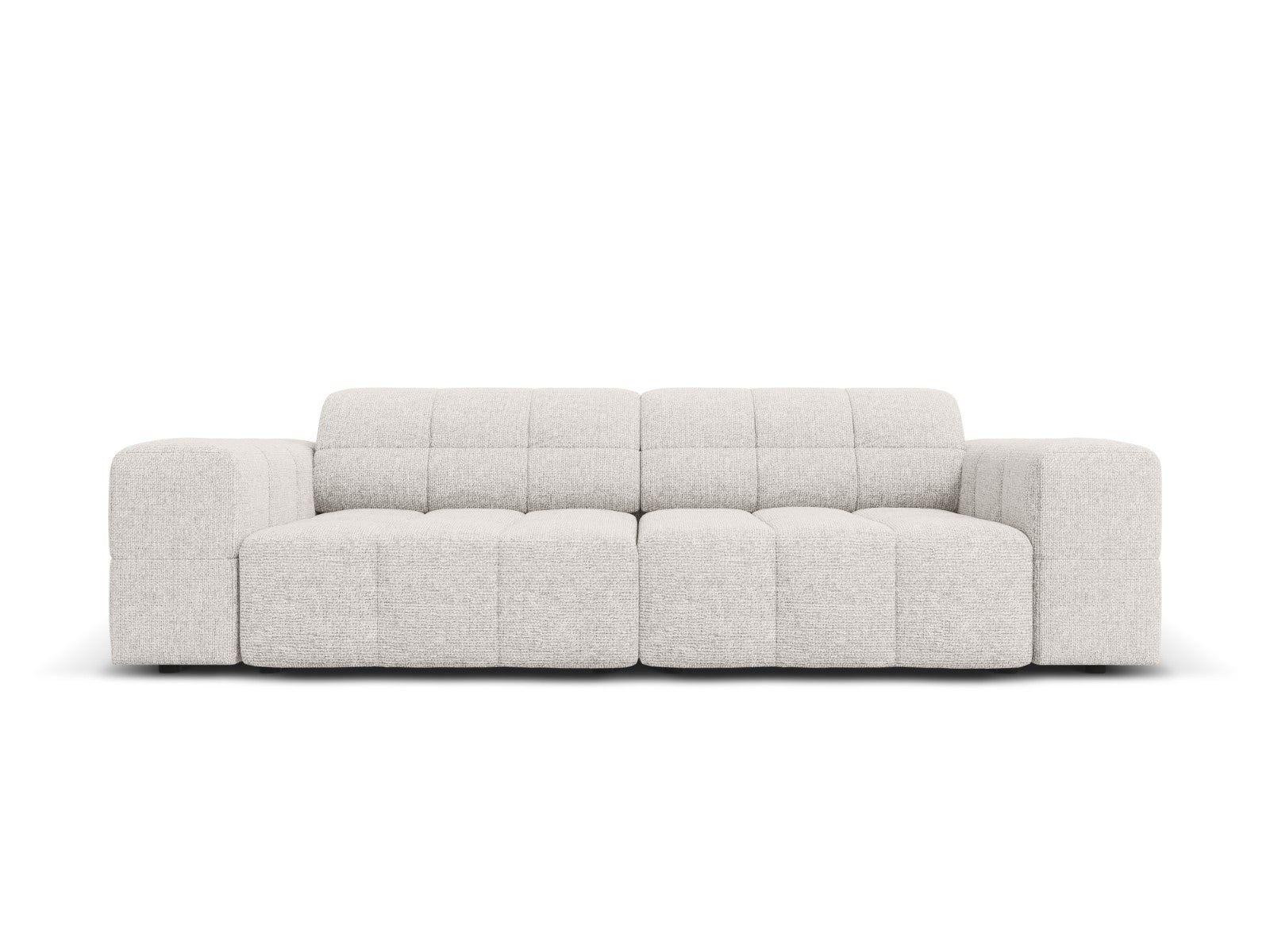 Cosmopolitan Design Bank Chicago 3-zits, chenille lichtgrijs - 102x212