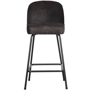 WOOOD barstoel Vogue – Leer – Zwart – 89x50x55 WOOOD barstoel Vogue – Leer – Zwart – 89x50x55