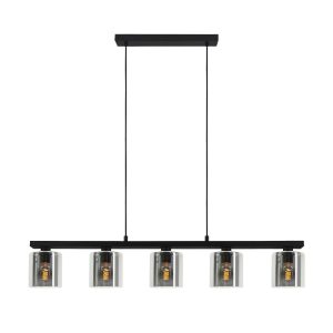 EGLO hanglamp Cadley – e27 – 121 cm – rookglas – smoke – zwart EGLO hanglamp Cadley – e27 – 121 cm – rookglas – smoke – zwart