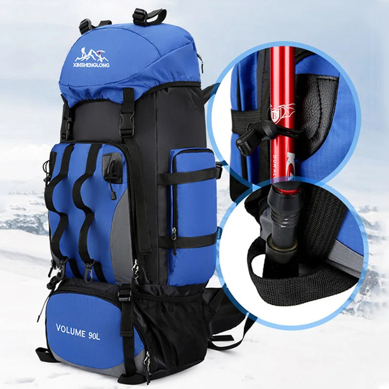 Gopack – Waterdichte Kampeer- en wandelrugzak backpack rugzak 90L