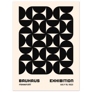 Artfulprints Poster Bauhaus – 19 juli 1923 zwart – 30×40 cm – Zwart / Artfulprints Poster Bauhaus – 19 juli 1923 zwart – 30×40 cm – Zwart /