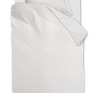 Ambiante Satin Uni dekbedovertrek – Eenpersoons – 140×200/220 cm – Wit Ambiante Satin Uni dekbedovertrek – Eenpersoons – 140×200/220 cm – Wit