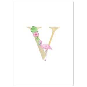 Artfulprints Poster Letter V kindernaam – A4 21×29.7 cm – Meerkleurig Artfulprints Poster Letter V kindernaam – A4 21×29.7 cm – Meerkleurig