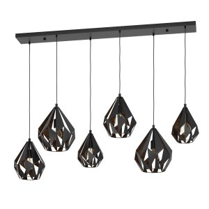 EGLO hanglamp Carlton 1 – e27 – 145,5 cm – zwart/koper EGLO hanglamp Carlton 1 – e27 – 145,5 cm – zwart/koper