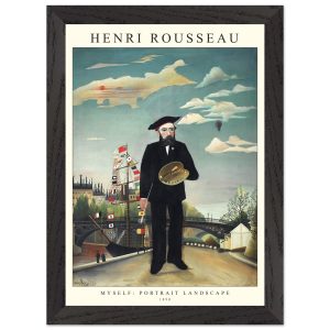 Artfulprints Poster met Lijst Henri Rousseau – Portrait landscape – A4 Artfulprints Poster met Lijst Henri Rousseau – Portrait landscape – A4