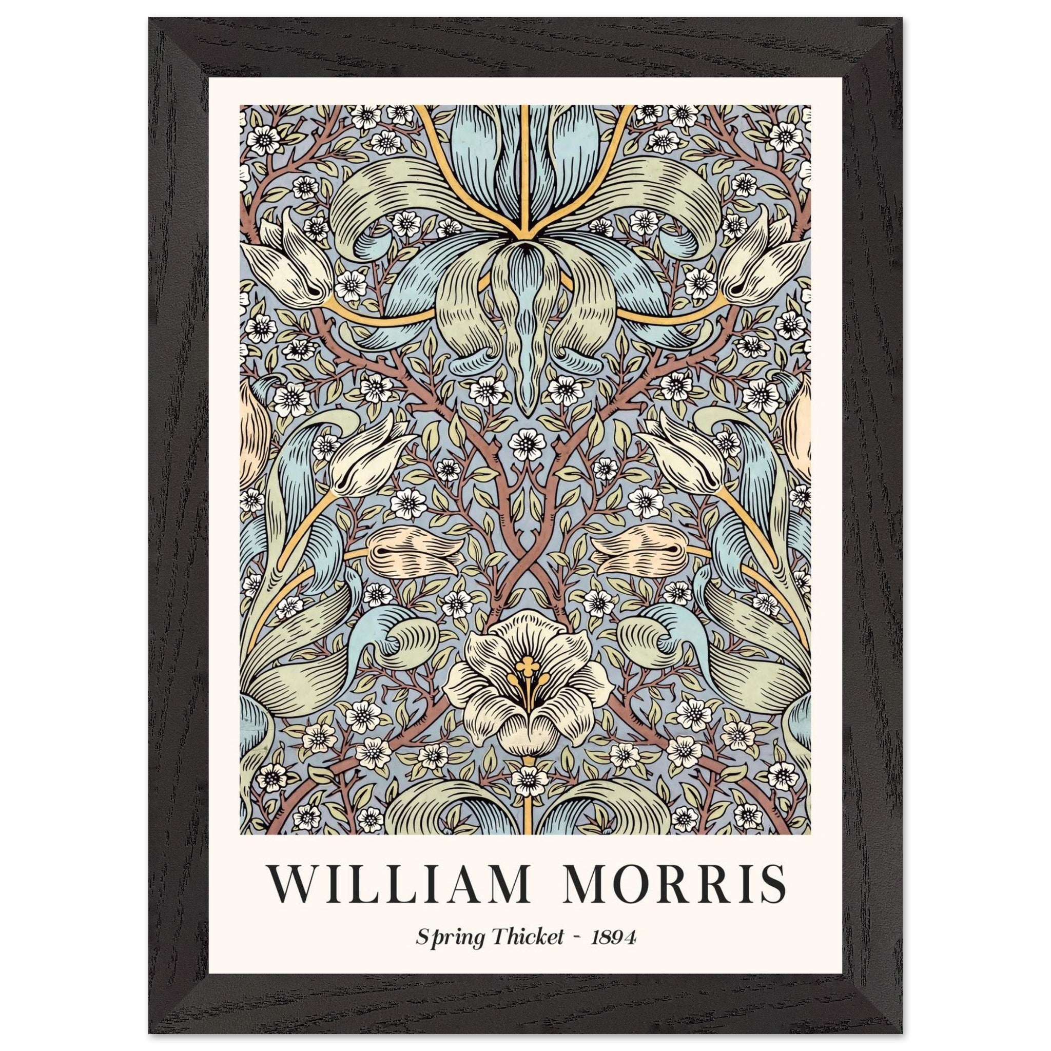 Artfulprints Poster met Lijst William Morris - Spring thicket 1884 - A