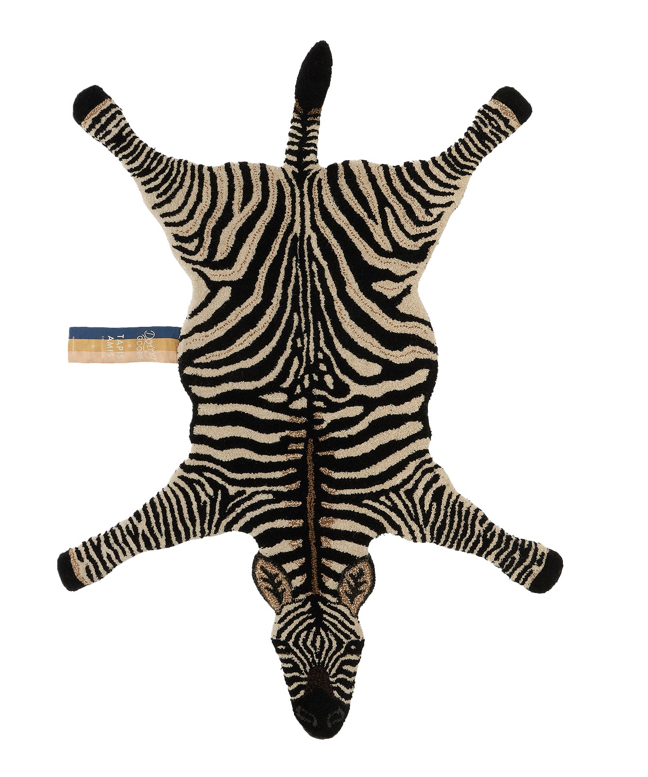 Doing Goods Stripey Zebra Vloerkleed - Groot 153 x 110 x 2 cm - 100% w