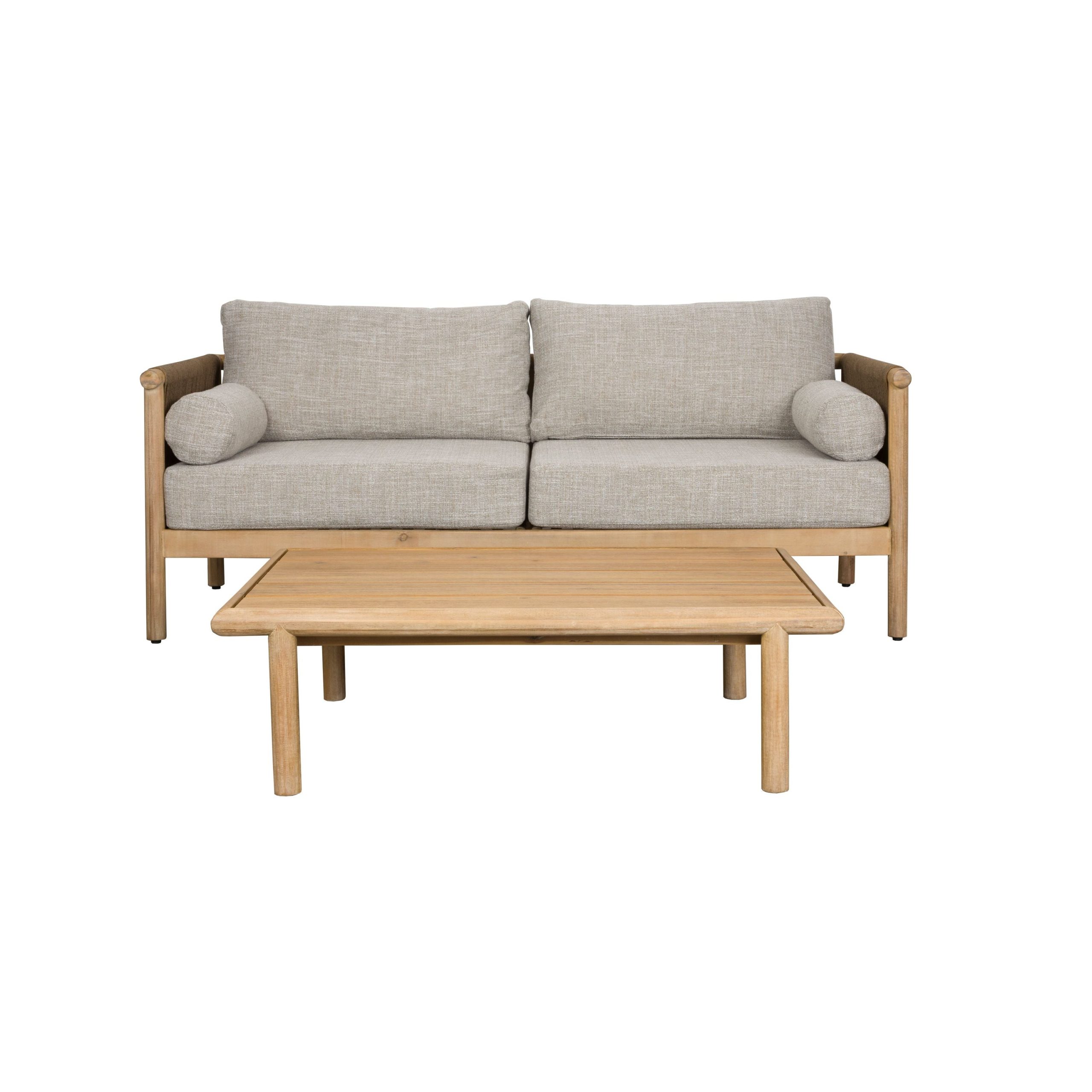 Dutchbone Oasis Tuin Bank En Salontafel Set - Beige