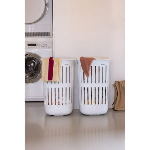 Brabantia Collect-It Wasmand 55 liter, set van 2 – White Brabantia Collect-It Wasmand 55 liter, set van 2 – White