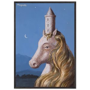 Artfulprints Poster met Lijst René Magritte – Le coeur du monde – 70×1 Artfulprints Poster met Lijst René Magritte – Le coeur du monde – 70×1