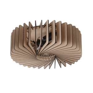 Blij Design plafondlamp Edge – 2 lichts – 36 x 13 cm – beige Blij Design plafondlamp Edge – 2 lichts – 36 x 13 cm – beige