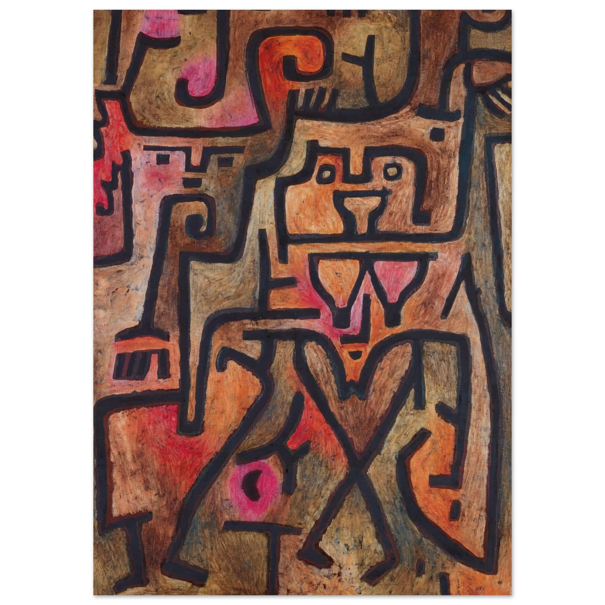 Artfulprints Paul Klee - Forest witches poster 50x70 cm