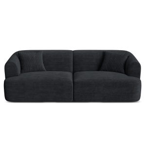 Cosmopolitan Design Modulaire bank Campi 3-zits, ribfluwelen zwart – 9 Cosmopolitan Design Modulaire bank Campi 3-zits, ribfluwelen zwart – 9