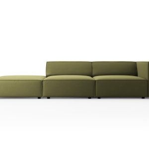 Cosmopolitan Design linker bank Arendal 4-zits, flueel, lichtgroen – 1 Cosmopolitan Design linker bank Arendal 4-zits, flueel, lichtgroen – 1