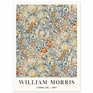 Artfulprints Poster William Morris – Golden lilly 1893 – 30×40 cm – Gr Artfulprints Poster William Morris – Golden lilly 1893 – 30×40 cm – Gr