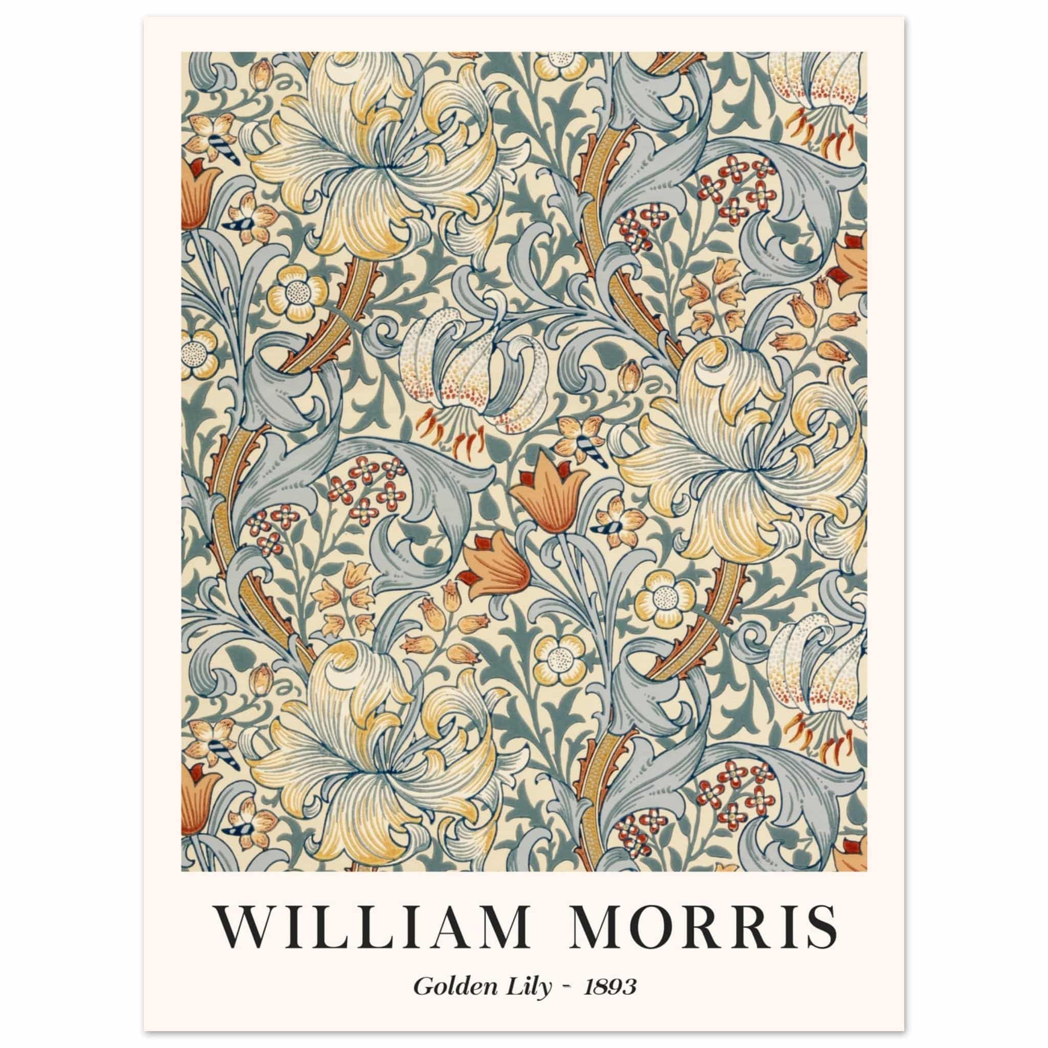 Artfulprints Poster William Morris - Golden lilly 1893 - 30x40 cm - Gr