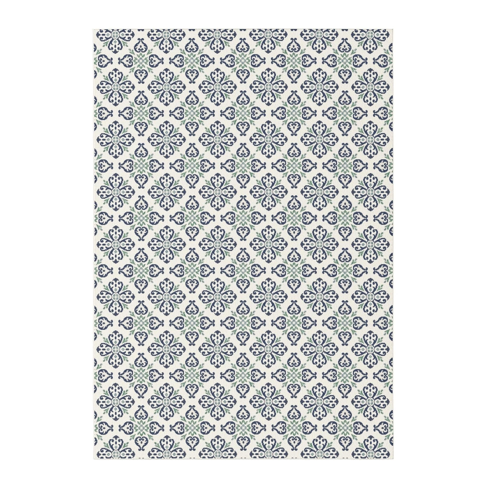 AFK Living vloerkleed Sintra - voor binnen en buiten - blauw - 200 x 2