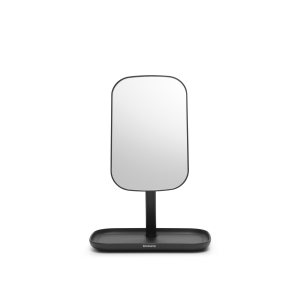 Brabantia Spiegel met accessoire schaal – Dark Grey Brabantia Spiegel met accessoire schaal – Dark Grey
