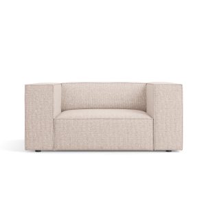 Cosmopolitan Design Fauteuil Arendal chenille, beige – 102x124x70cm Cosmopolitan Design Fauteuil Arendal chenille, beige – 102x124x70cm