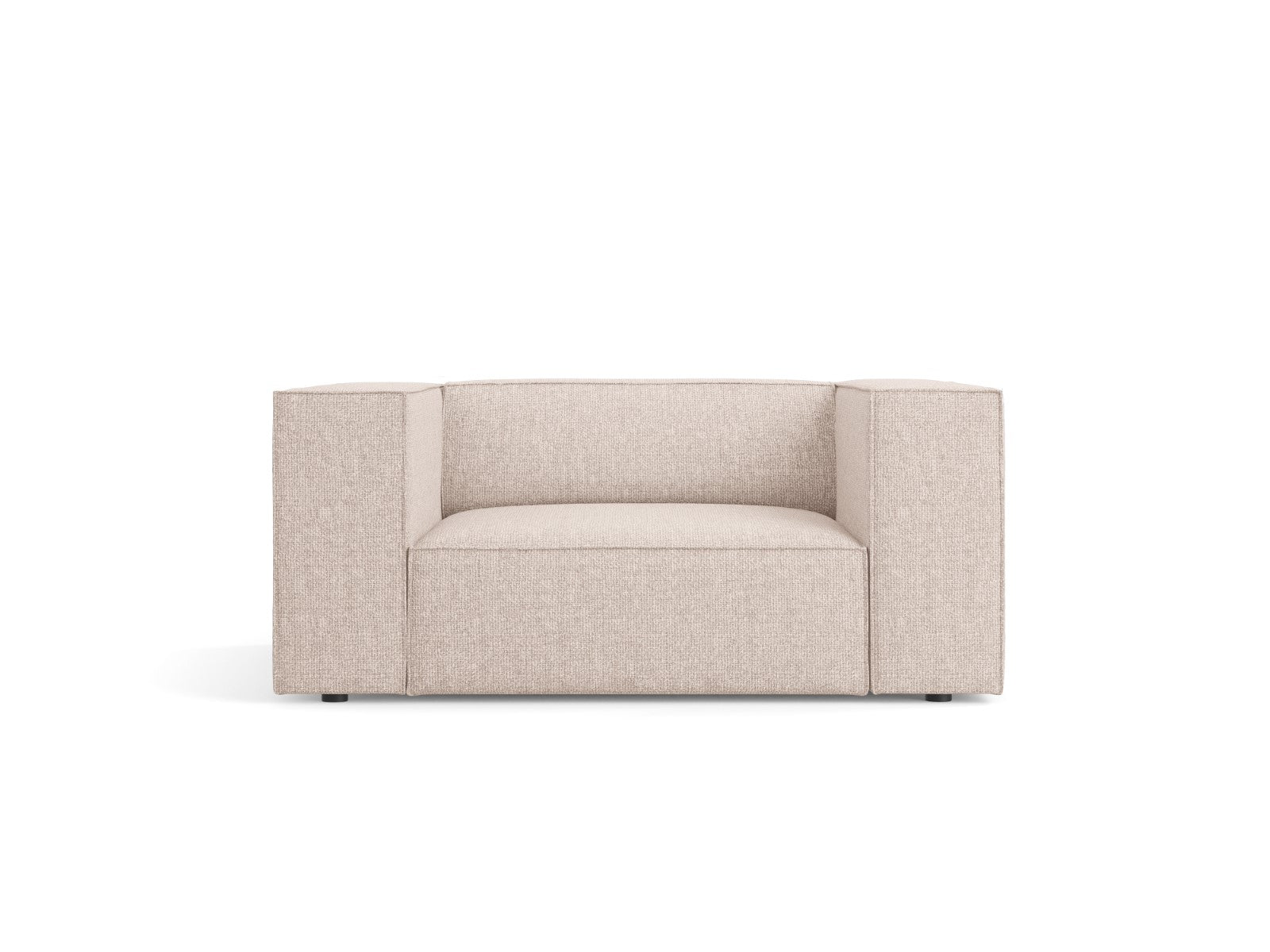 Cosmopolitan Design Fauteuil Arendal chenille, beige - 102x124x70cm