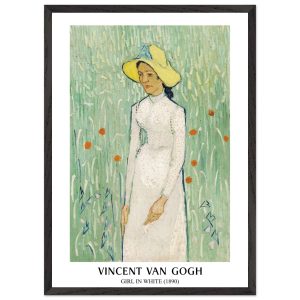 Artfulprints Poster met Lijst Vincent van Gogh – Girl in white – 50×70 Artfulprints Poster met Lijst Vincent van Gogh – Girl in white – 50×70