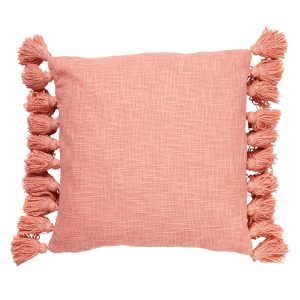 RUBY – Sierkussen 45×45 cm – 100% katoen – met flosjes – Muted Clay – RUBY – Sierkussen 45×45 cm – 100% katoen – met flosjes – Muted Clay –