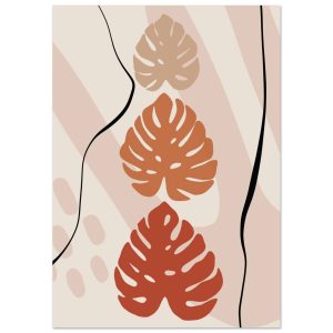 Artfulprints Poster Boho – Tropical trio – A4 21×29.7 cm – Taupe Artfulprints Poster Boho – Tropical trio – A4 21×29.7 cm – Taupe