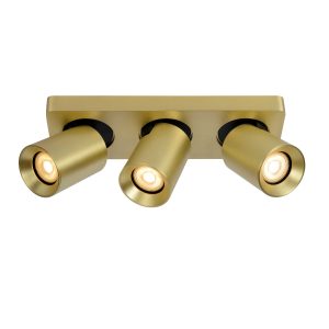Artdelight spot Megano – 3 lichts – 30 x 11.5 cm – mat goud Artdelight spot Megano – 3 lichts – 30 x 11.5 cm – mat goud