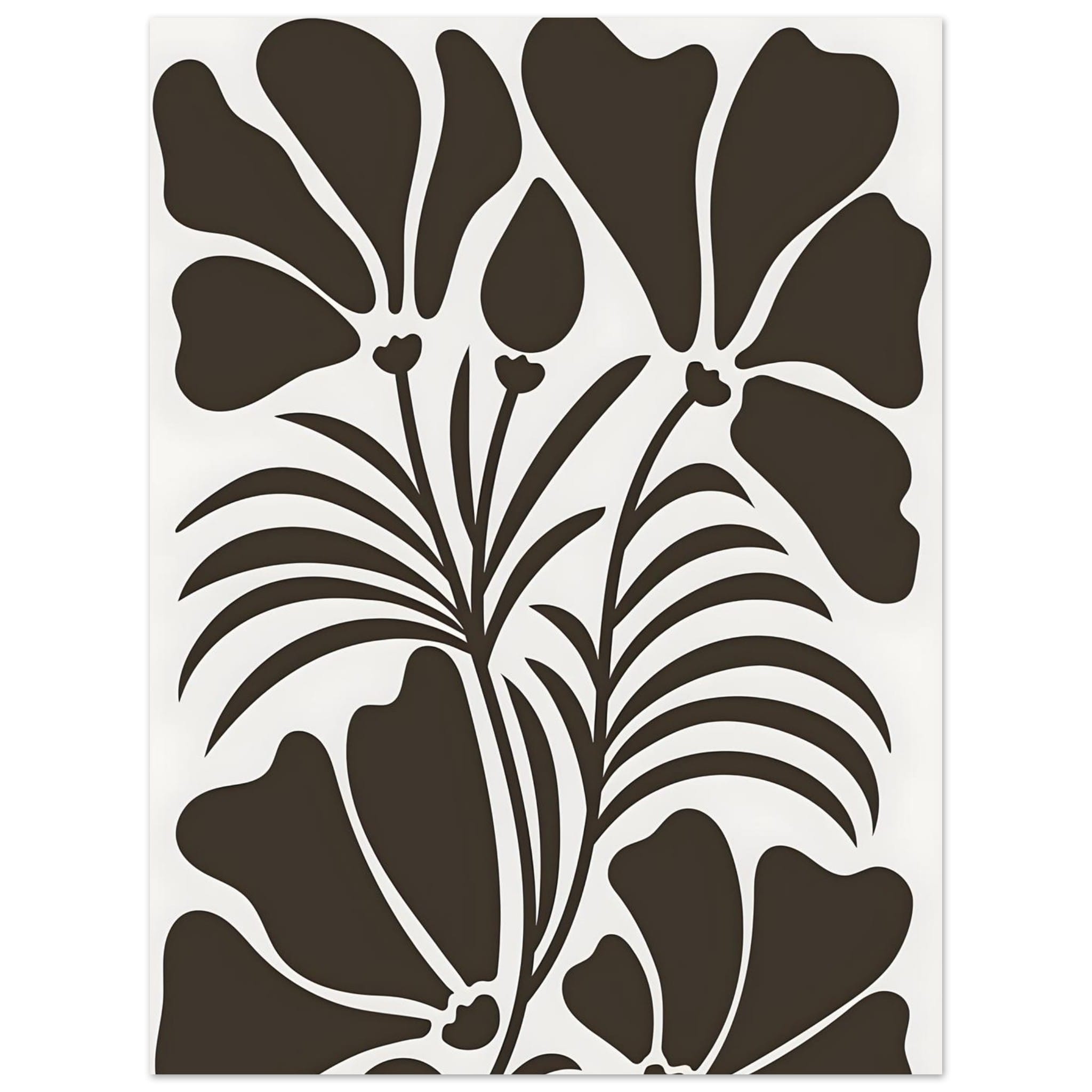 Artfulprints Poster Matisse – Botanical shapes - 30x40 cm - Bruin