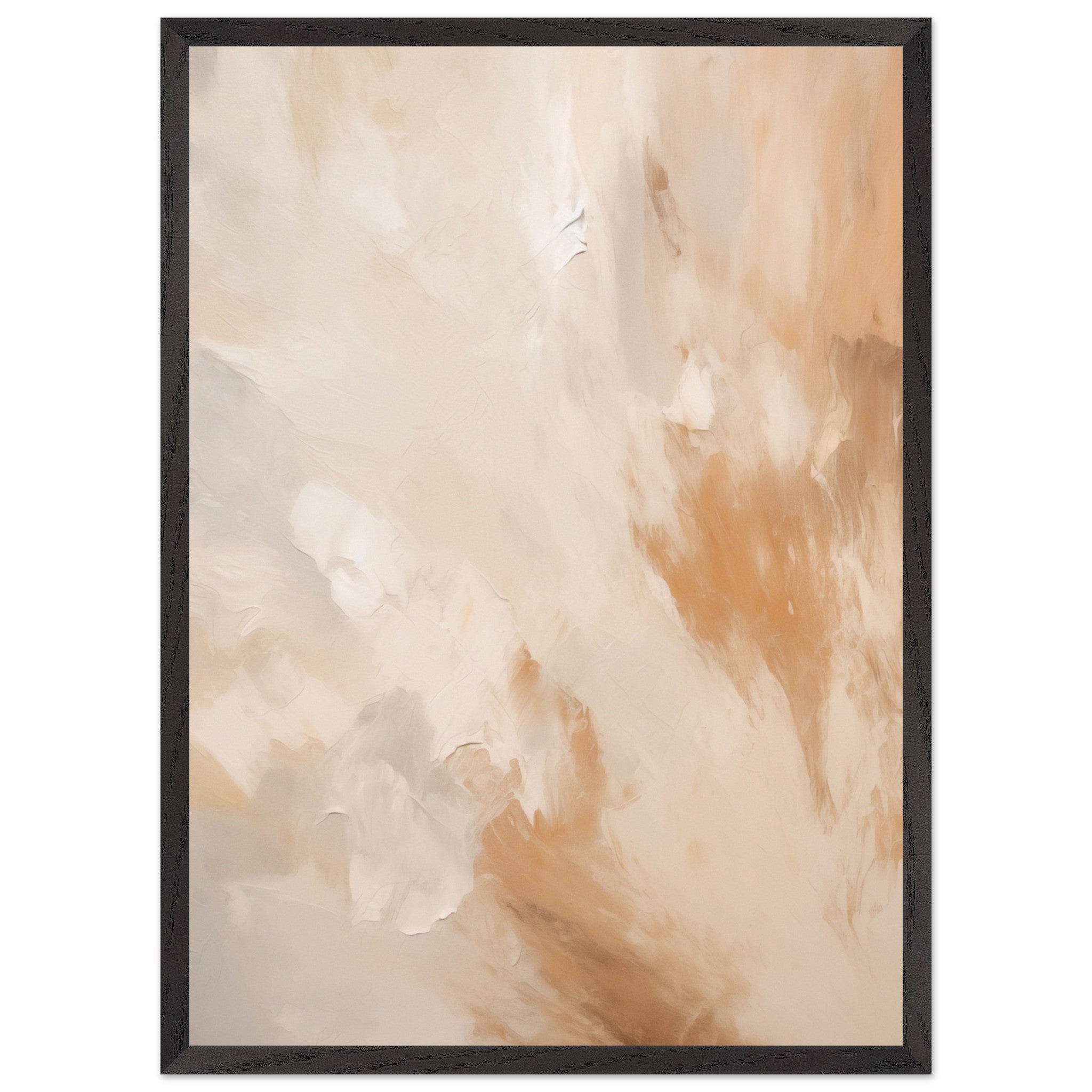 Artfulprints Poster met Lijst Abstract - Golden touch 2 - 50x70 cm - T