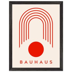 Artfulprints Poster met Lijst Bauhaus – Red arches – 30×40 cm – Rood Artfulprints Poster met Lijst Bauhaus – Red arches – 30×40 cm – Rood
