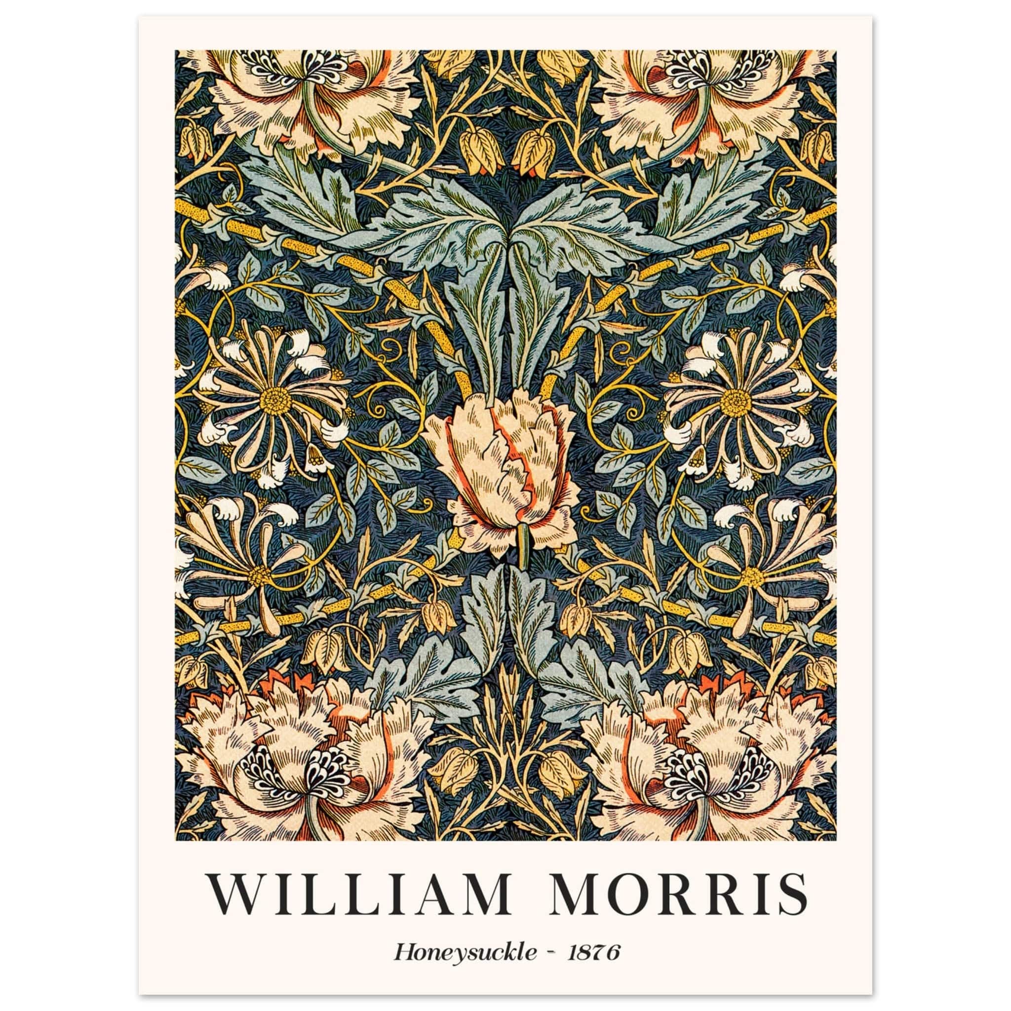 Artfulprints Poster William Morris - Honeysuckle 1876 - 30x40 cm - Don