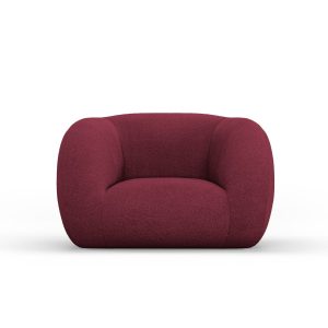 Cosmopolitan Design Fauteuil Essen boucle, bordeaux – 95x130x86cm Cosmopolitan Design Fauteuil Essen boucle, bordeaux – 95x130x86cm