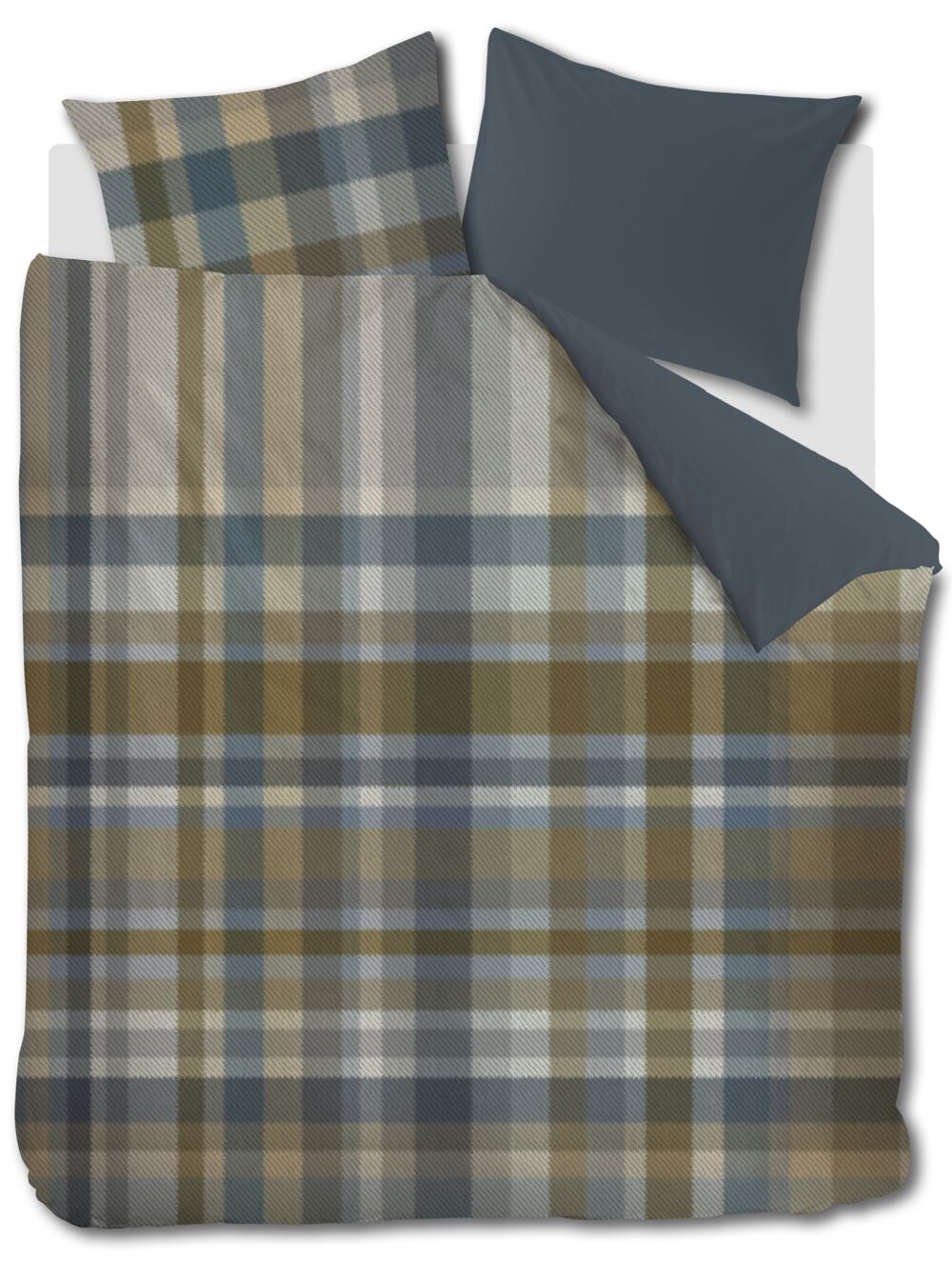 Beddinghouse Dekbedovertrek Glynn - 200 x 200/220 cm - Blauw