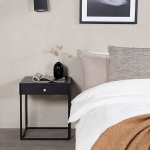 BRAM nachtkastje Luaro – zwart – 43 x 43 cm BRAM nachtkastje Luaro – zwart – 43 x 43 cm