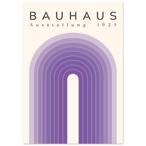 Artfulprints Poster Bauhaus – Purple rainbow – A4 21×29.7 cm – Paars Artfulprints Poster Bauhaus – Purple rainbow – A4 21×29.7 cm – Paars