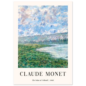 Artfulprints Poster Claude Monet – The Seine at Vétheuil – A4 21×29.7 Artfulprints Poster Claude Monet – The Seine at Vétheuil – A4 21×29.7