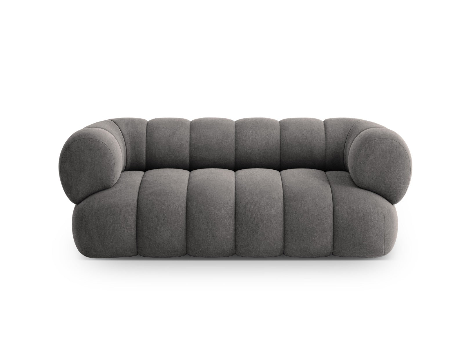 Cosmopolitan Design Bank Koge 2-zits, flueel grijs - 95x180x70cm