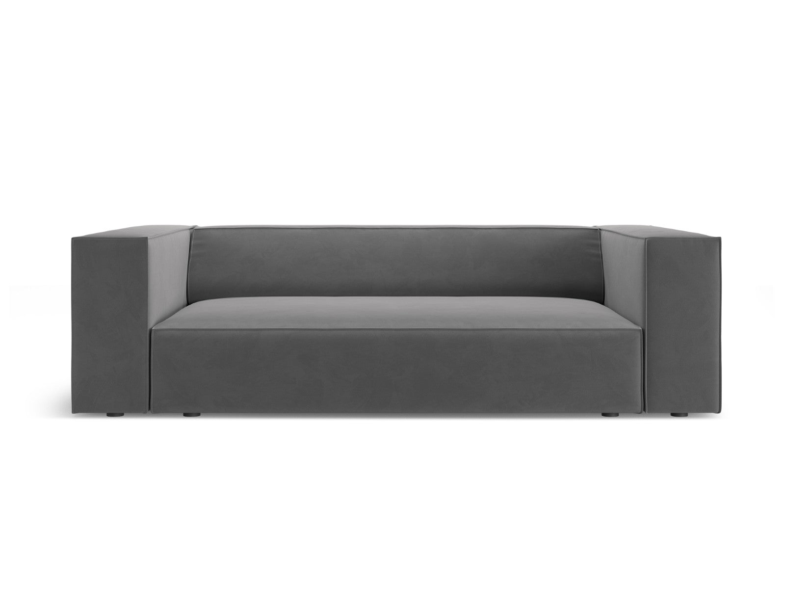 Cosmopolitan Design Bank Arendal 2-zits, flueel warm grijs - 102x180x7