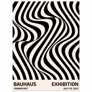 Artfulprints Poster Bauhaus – Exhibition Frankfurt – 30×40 cm – Zwart Artfulprints Poster Bauhaus – Exhibition Frankfurt – 30×40 cm – Zwart