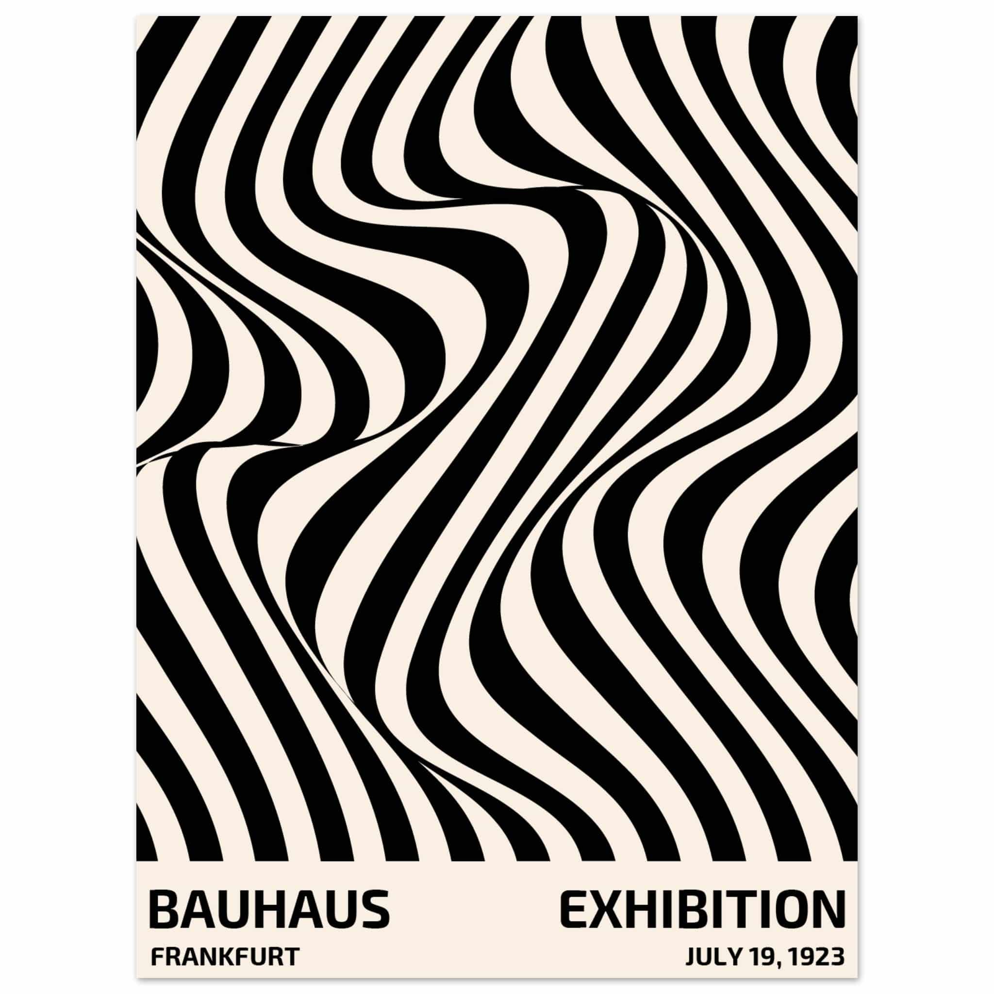 Artfulprints Poster Bauhaus - Exhibition Frankfurt - 30x40 cm - Zwart